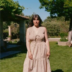 Christy Dawn - Mika Dress - Summer Trellis print - EUC